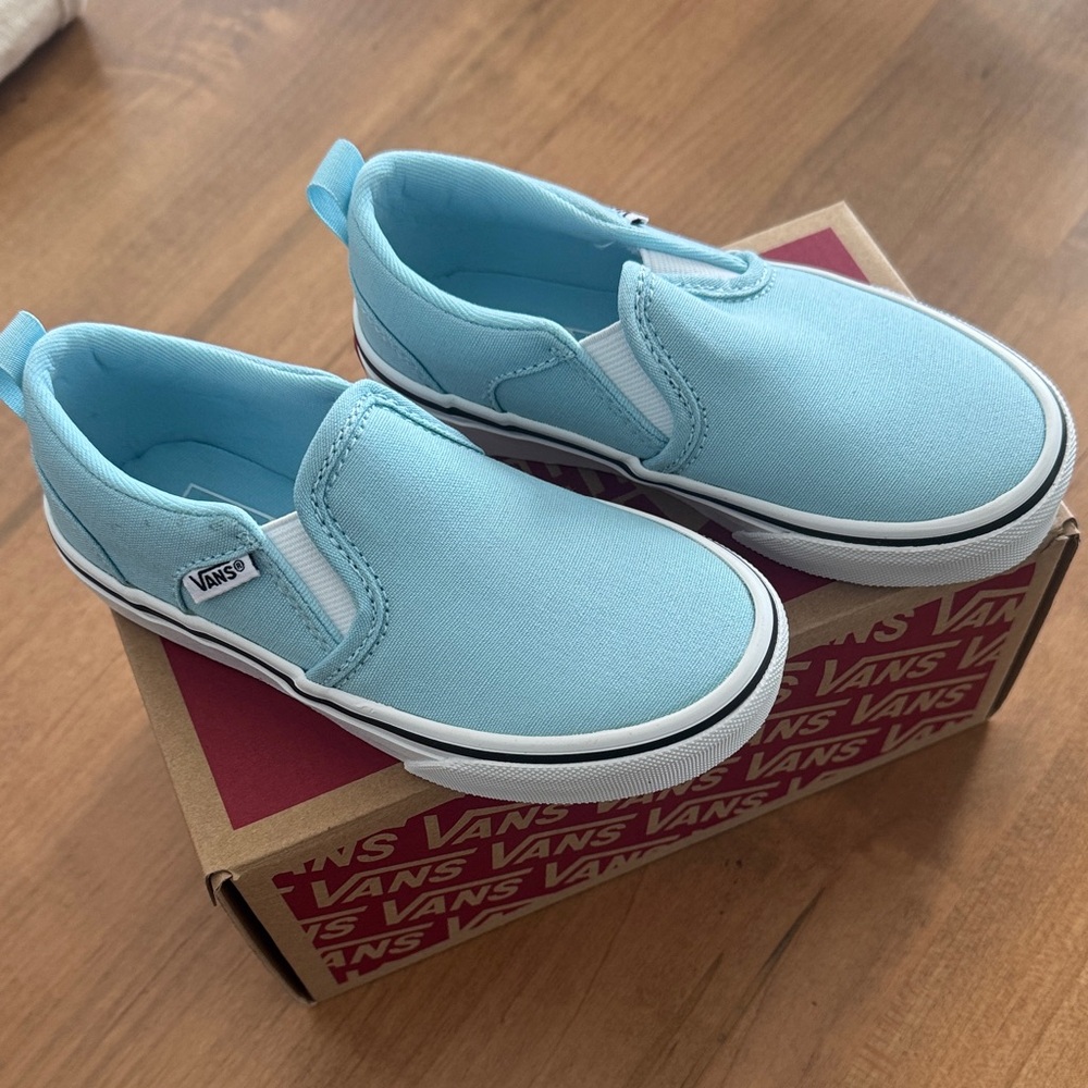 Vans Kids Slip-On Sneakers - Sky Blue